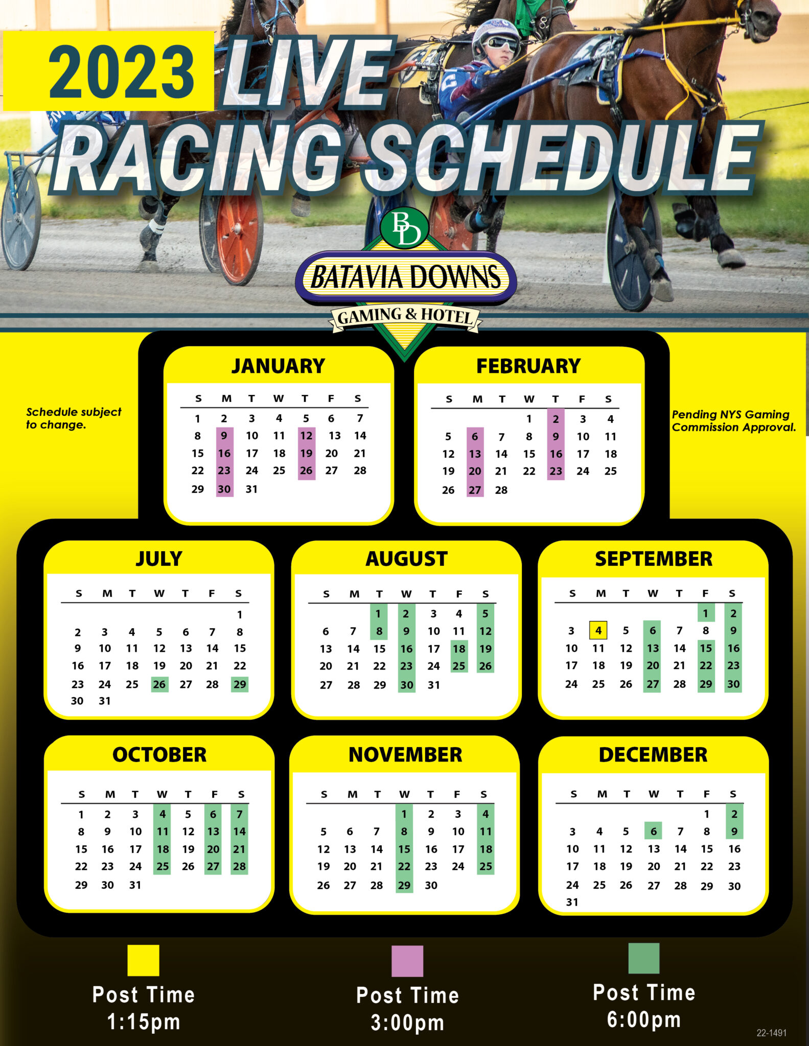 Batavia Downs Live Racing Schedule Western OTBWestern OTB